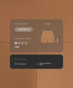Kalhoty Comfortlux s vysokým pasem a délkou 10 cm