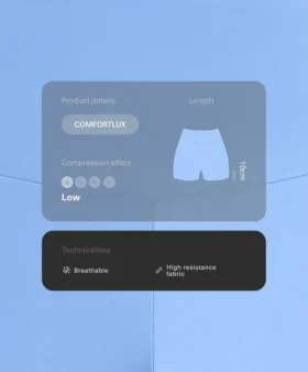 Kalhoty Comfortlux s vysokým pasem a délkou 10 cm