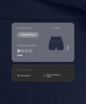 Kalhoty Comfortlux s vysokým pasem a délkou 10 cm