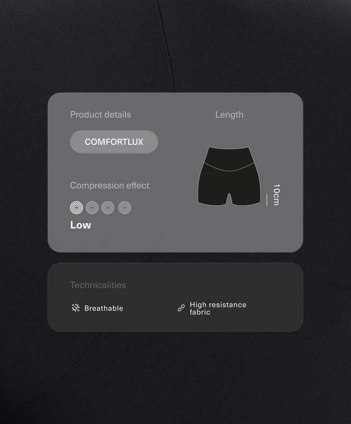 Kalhoty Comfortlux s vysokým pasem a délkou 10 cm Kalhoty Comfortlux s vysokým pasem a délkou 10 cm