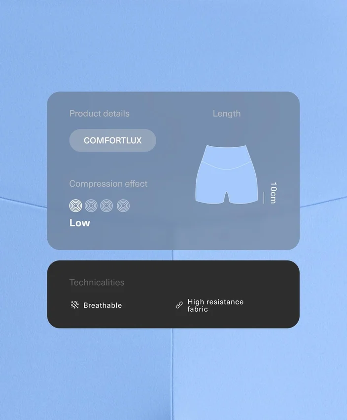 Kalhoty Comfortlux s vysokým pasem a délkou 10 cm Kalhoty Comfortlux s vysokým pasem a délkou 10 cm