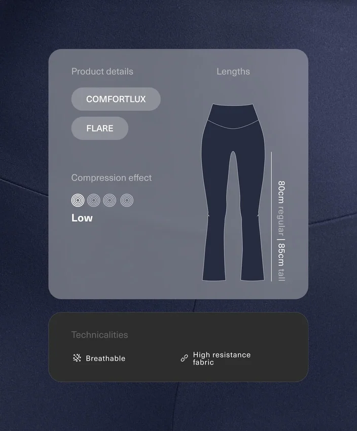 Kalhoty Comfortlux s vysokým pasem a rozšiřujícími se nohavicemi Kalhoty Comfortlux s vysokým pasem a rozšiřujícími se nohavicemi