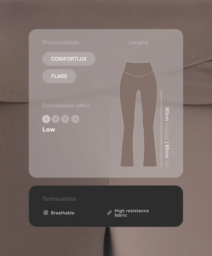 Kalhoty Comfortlux s vysokým pasem a rozšiřujícími se nohavicemi Kalhoty Comfortlux s vysokým pasem a rozšiřujícími se nohavicemi