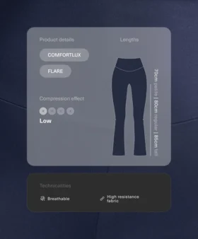 Kalhoty Comfortlux s vysokým pasem a rozšiřujícími se nohavicemi Kalhoty Comfortlux s vysokým pasem a rozšiřujícími se nohavicemi