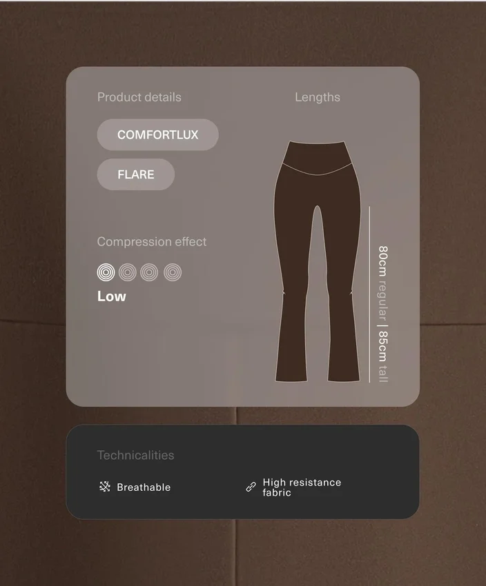 Kalhoty Comfortlux s vysokým pasem a rozšiřujícími se nohavicemi Kalhoty Comfortlux s vysokým pasem a rozšiřujícími se nohavicemi