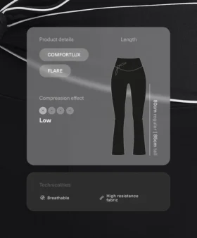 Kalhoty Comfortlux s vysokým pasem a rozšiřujícími se nohavicemi s mašlí Kalhoty Comfortlux s vysokým pasem a rozšiřujícími se nohavicemi s mašlí