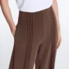 Kalhoty s rovnými nohavicemi z Soft Touch modalu a s lemováním Kalhoty s rovnými nohavicemi z Soft Touch modalu a s lemováním
