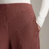 Kalhoty s vysokým pasem a žebrováním z materiálu Soft Touch Modal Kalhoty s vysokým pasem a žebrováním z materiálu Soft Touch Modal