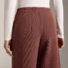 Kalhoty s vysokým pasem a žebrováním z materiálu Soft Touch Modal Kalhoty s vysokým pasem a žebrováním z materiálu Soft Touch Modal