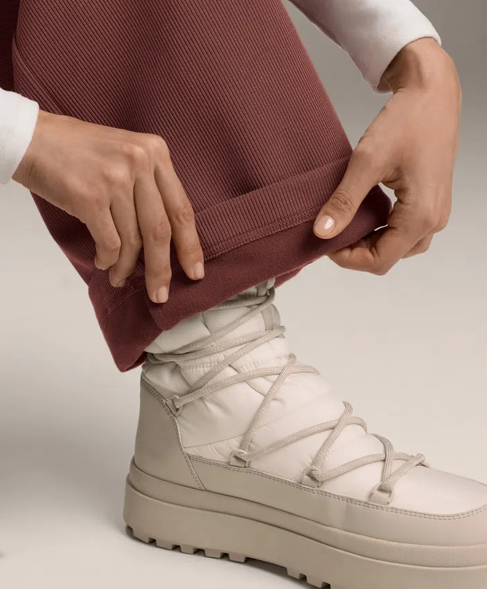 Kalhoty s vysokým pasem a žebrováním z materiálu Soft Touch Modal Kalhoty s vysokým pasem a žebrováním z materiálu Soft Touch Modal