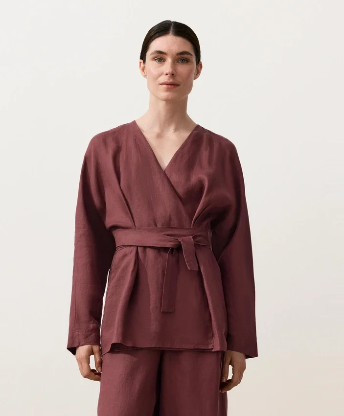 Kimono košile iz 100 % lnu Kimono košile iz 100 % lnu