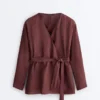 Kimono košile iz 100 % lnu Kimono košile iz 100 % lnu