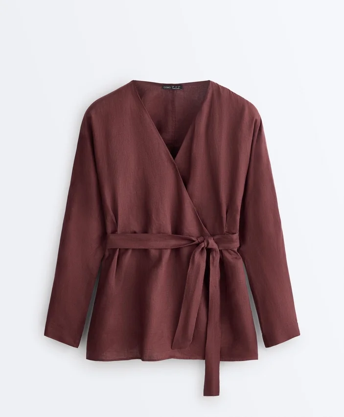 Kimono košile iz 100 % lnu Kimono košile iz 100 % lnu