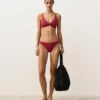 Klasické bikiny s geometrickým žakárovým vzorem v podobě kalhotek Klasické bikiny s geometrickým žakárovým vzorem v podobě kalhotek