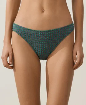 Klasické bikiny s kostkovaným vzorem v kalhotkách