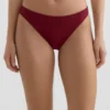 Klasické bikiny s mini kostkovaným žakárovým vzorem v podobě kalhotek Klasické bikiny s mini kostkovaným žakárovým vzorem v podobě kalhotek