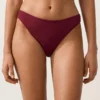 Klasické bikiny s mini kostkovaným žakárovým vzorem v podobě kalhotek Klasické bikiny s mini kostkovaným žakárovým vzorem v podobě kalhotek