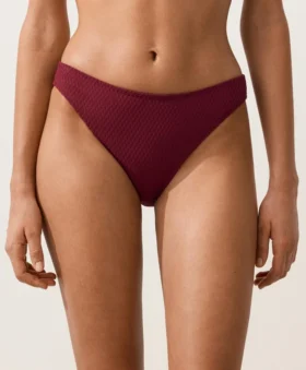 Klasické bikiny s mini kostkovaným žakárovým vzorem v podobě kalhotek