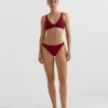 Bikiny s halterovým topem z žakárové látky s mini kostkovaným vzorem Bikiny s halterovým topem z žakárové látky s mini kostkovaným vzorem