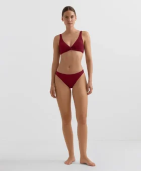 Bikiny s halterovým topem z žakárové látky s mini kostkovaným vzorem