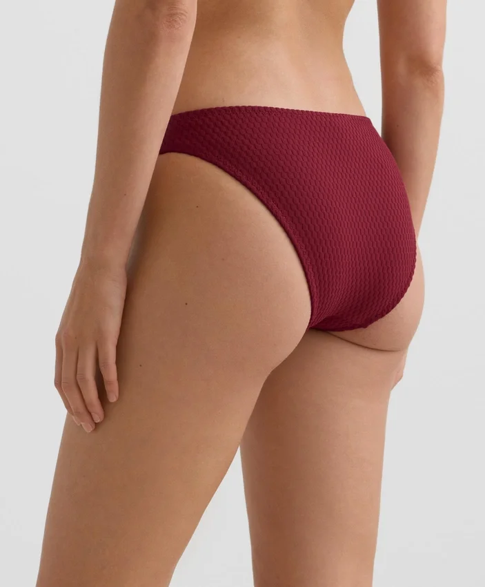 Klasické bikiny s mini kostkovaným žakárovým vzorem v podobě kalhotek Klasické bikiny s mini kostkovaným žakárovým vzorem v podobě kalhotek