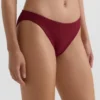 Klasické bikiny s mini kostkovaným žakárovým vzorem v podobě kalhotek Klasické bikiny s mini kostkovaným žakárovým vzorem v podobě kalhotek