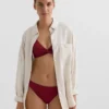 Bikiny s halterovým topem z žakárové látky s mini kostkovaným vzorem Bikiny s halterovým topem z žakárové látky s mini kostkovaným vzorem