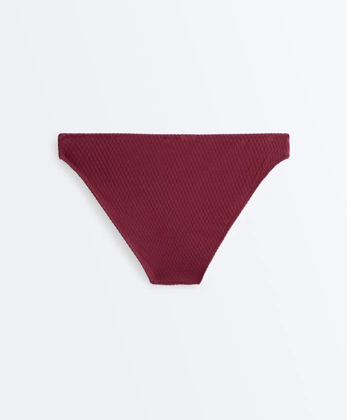 Klasické bikiny s mini kostkovaným žakárovým vzorem v podobě kalhotek Klasické bikiny s mini kostkovaným žakárovým vzorem v podobě kalhotek