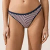 Klasické bikiny s texturovanými pruhy v barvách kalhotek Klasické bikiny s texturovanými pruhy v barvách kalhotek