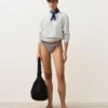 Klasické bikiny s texturovanými pruhy v barvách kalhotek Klasické bikiny s texturovanými pruhy v barvách kalhotek