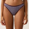 Klasické bikiny s texturovanými pruhy v podobě kalhotek Klasické bikiny s texturovanými pruhy v podobě kalhotek