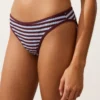 Klasické bikiny s texturovanými pruhy v podobě kalhotek Klasické bikiny s texturovanými pruhy v podobě kalhotek