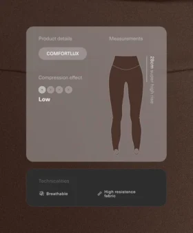 Legíny Comfortlux s extra vysokým pasem a délkou ke kotníkům Fuseau Legíny Comfortlux s extra vysokým pasem a délkou ke kotníkům Fuseau