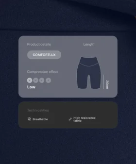 Legíny Comfortlux s vysokým pasem a délkou 20 cm