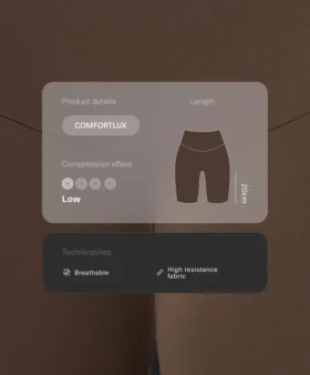 Legíny Comfortlux s vysokým pasem a délkou 20 cm