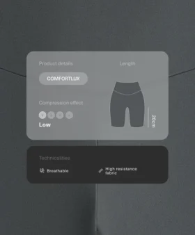 Legíny Comfortlux s vysokým pasem a délkou 20 cm