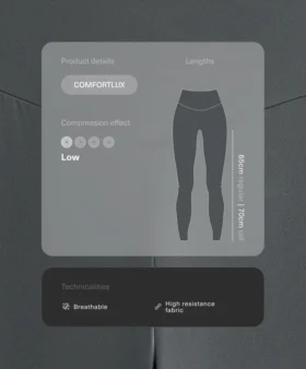 Legíny Comfortlux s vysokým pasem a délkou ke kotníkům