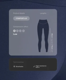 Legíny Comfortlux s vysokým pasem a délkou ke kotníkům Legíny Comfortlux s vysokým pasem a délkou ke kotníkům
