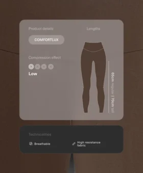 Legíny Comfortlux s vysokým pasem a délkou ke kotníkům Legíny Comfortlux s vysokým pasem a délkou ke kotníkům