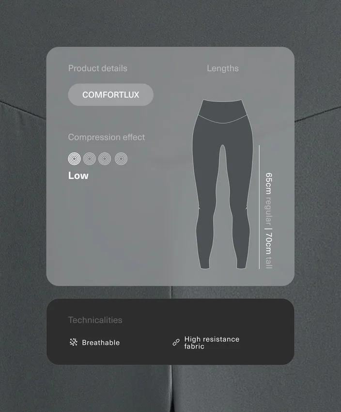Legíny Comfortlux s vysokým pasem a délkou ke kotníkům Legíny Comfortlux s vysokým pasem a délkou ke kotníkům
