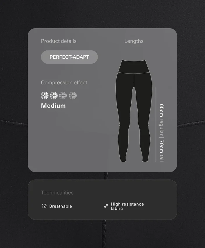 Legíny Perfect-Adapt s vysokým pasem a délkou ke kotníkům Legíny Perfect-Adapt s vysokým pasem a délkou ke kotníkům