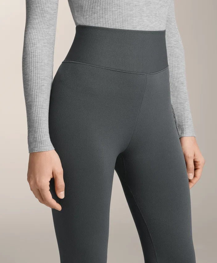 Legíny s extra vysokým pasem, bezešvé, extra teplé, s žebrováním, délka ke kotníkům 70 cm Legíny s extra vysokým pasem, bezešvé, extra teplé, s žebrováním, délka ke kotníkům 70 cm