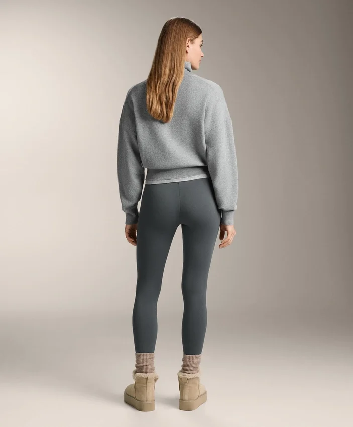 Legíny s extra vysokým pasem, bezešvé, extra teplé, s žebrováním, délka ke kotníkům 70 cm Legíny s extra vysokým pasem, bezešvé, extra teplé, s žebrováním, délka ke kotníkům 70 cm