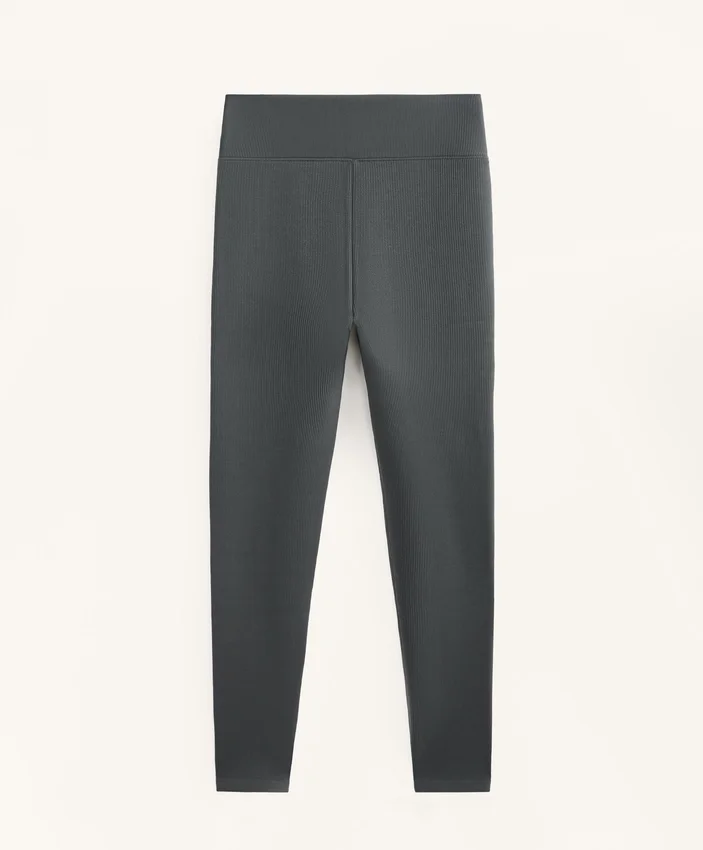 Legíny s extra vysokým pasem, bezešvé, extra teplé, s žebrováním, délka ke kotníkům 70 cm Legíny s extra vysokým pasem, bezešvé, extra teplé, s žebrováním, délka ke kotníkům 70 cm