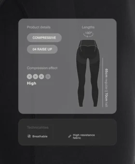 Legíny s vysokým pasem, Compressive, sahající po kotníky Legíny s vysokým pasem, Compressive, sahající po kotníky