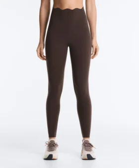 Legíny s vysokým pasem, Compressive, tvarující postavu, po kotníky, s vlnovým detailem Legíny s vysokým pasem, Compressive, tvarující postavu, po kotníky, s vlnovým detailem