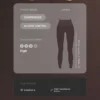 Legíny s vysokým pasem, Compressive, tvarující postavu, po kotníky, s vlnovým detailem Legíny s vysokým pasem, Compressive, tvarující postavu, po kotníky, s vlnovým detailem