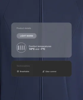 Lehká teplá technická bunda