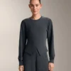 Mikina s asymetrickými pruhy a modalem Mikina s asymetrickými pruhy a modalem