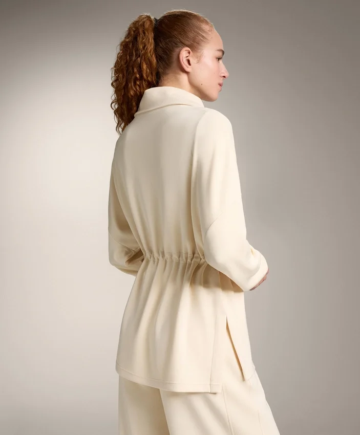 Mikina s polovičním zipem z materiálu Soft Touch modal Mikina s polovičním zipem z materiálu Soft Touch modal